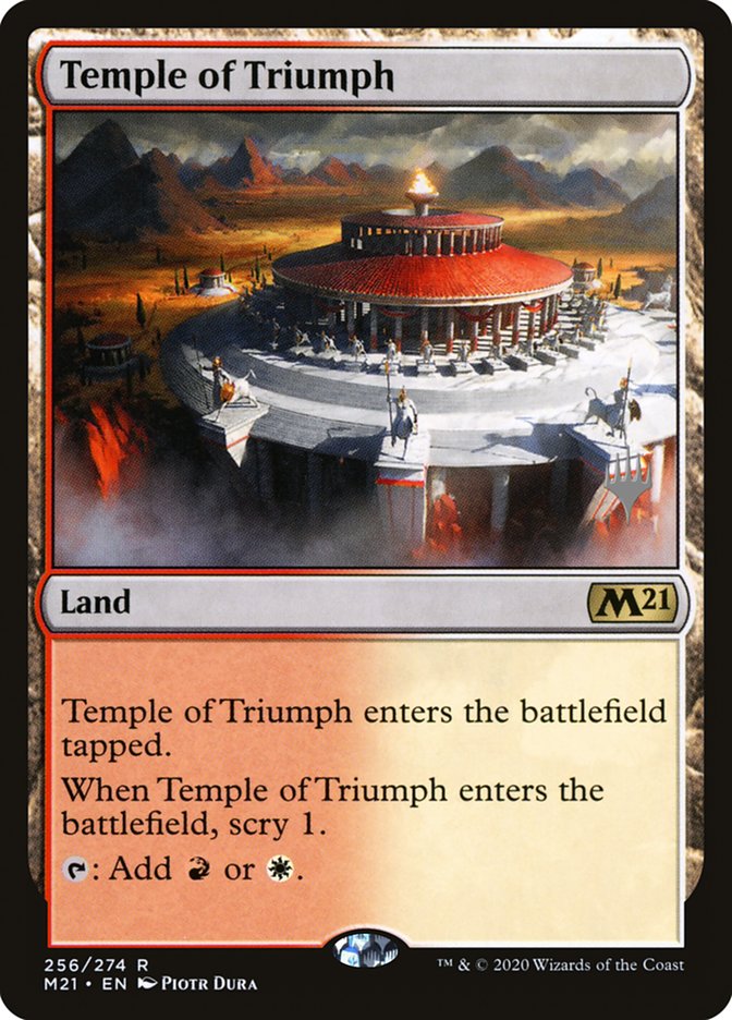 Temple of Triumph (Promo Pack) [Core Set 2021 Promos] | Rock City Comics