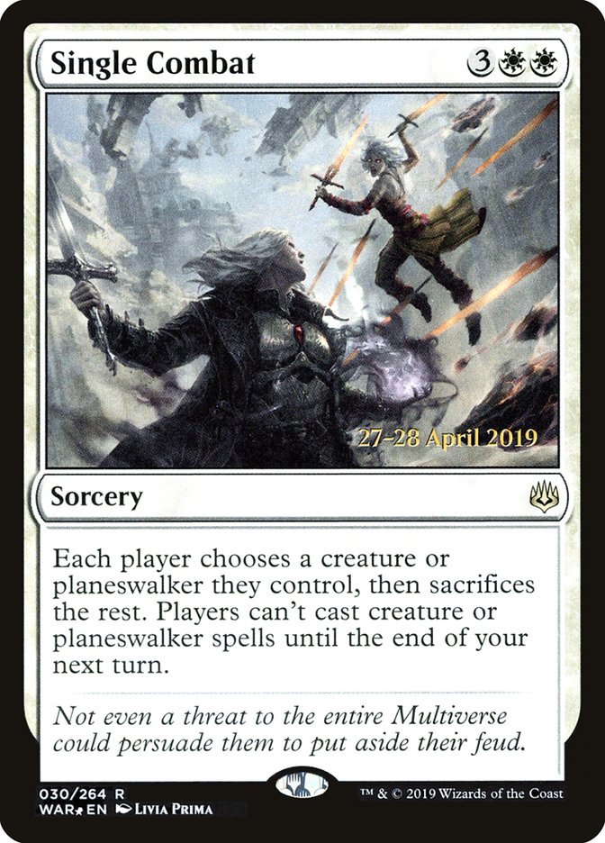 Single Combat  [War of the Spark Prerelease Promos] | Rock City Comics
