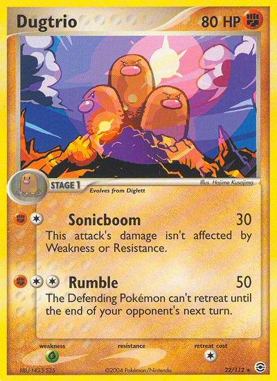 Dugtrio (22/112) [EX: FireRed & LeafGreen] | Rock City Comics