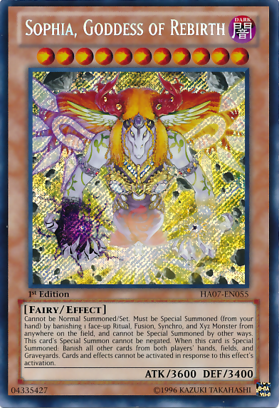 Sophia, Goddess of Rebirth [HA07-EN055] Secret Rare | Rock City Comics