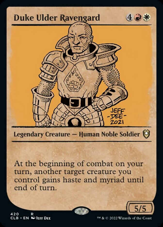Duke Ulder Ravengard (Showcase) [Commander Legends: Battle for Baldur's Gate] | Rock City Comics