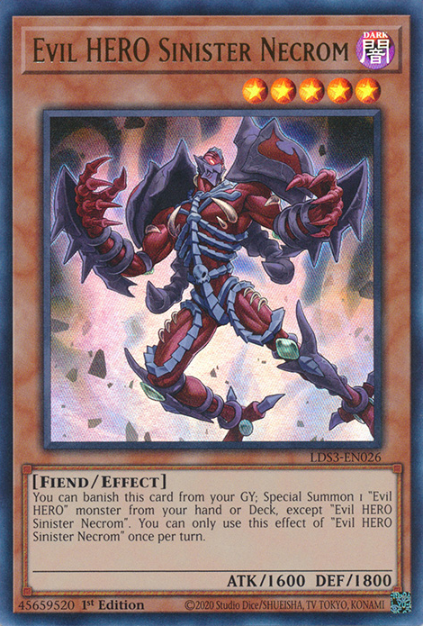 Evil HERO Sinister Necrom [LDS3-EN026] Ultra Rare | Rock City Comics