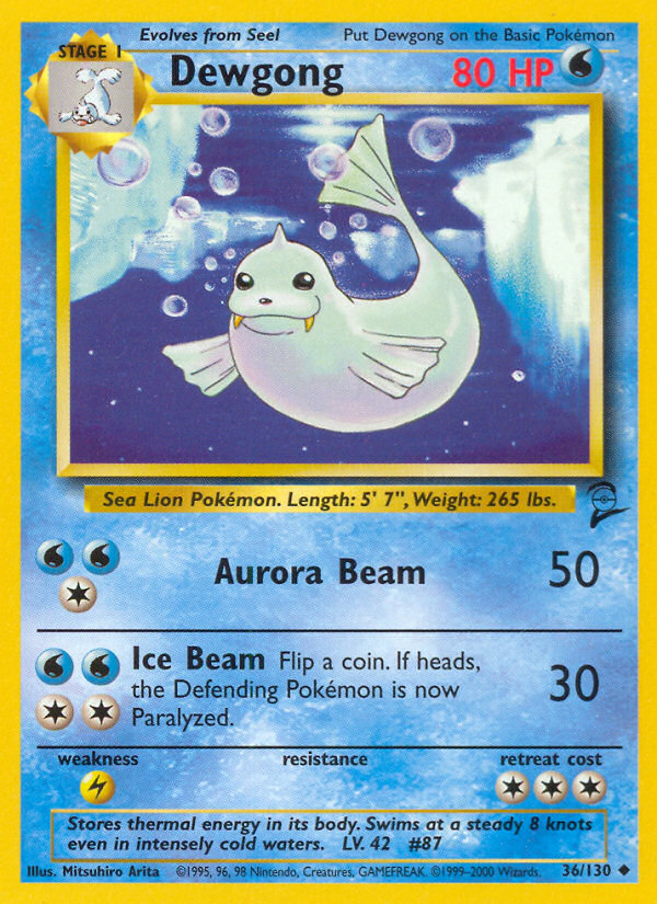 Dewgong (36/130) [Base Set 2] | Rock City Comics