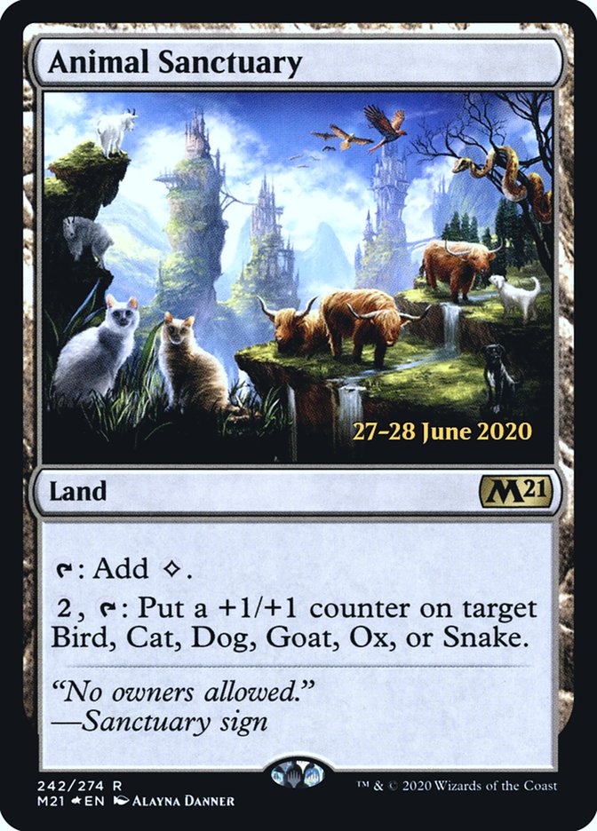 Animal Sanctuary  [Core Set 2021 Prerelease Promos] | Rock City Comics