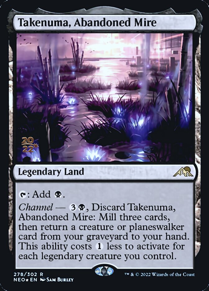 Takenuma, Abandoned Mire [Kamigawa: Neon Dynasty Prerelease Promos] | Rock City Comics