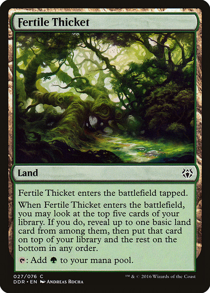 Fertile Thicket [Duel Decks: Nissa vs. Ob Nixilis] | Rock City Comics