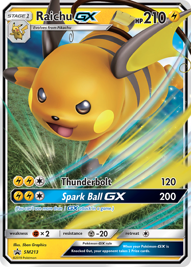 Raichu GX (SM213) [Sun & Moon: Black Star Promos] | Rock City Comics