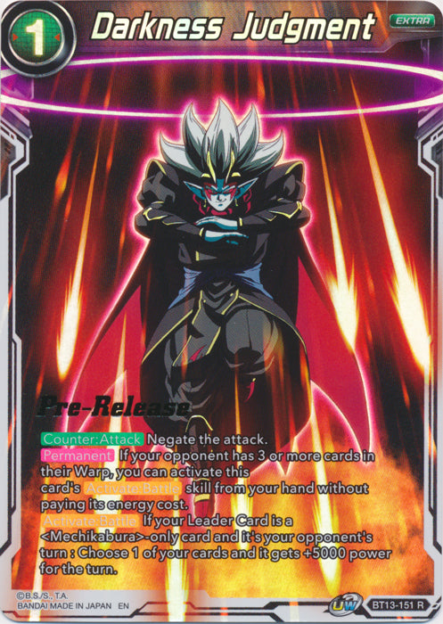 Darkness Judgment (BT13-151) [Supreme Rivalry Prerelease Promos] | Rock City Comics