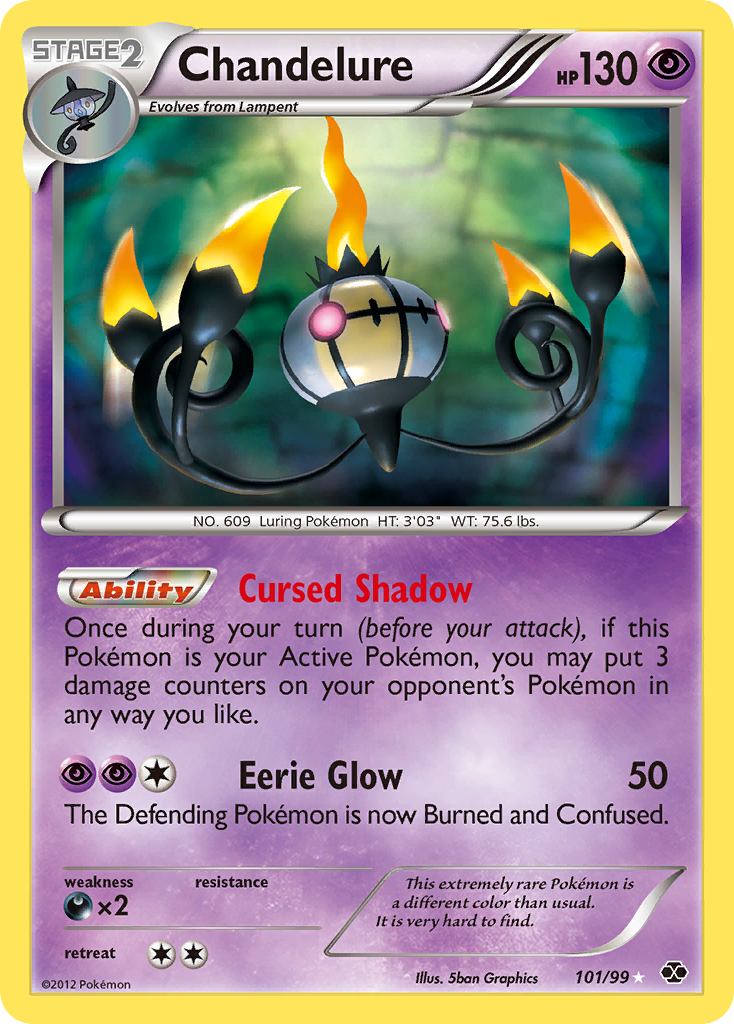 Chandelure (101/99) [Black & White: Next Destinies] | Rock City Comics