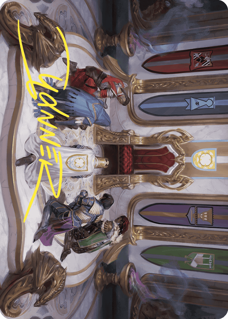 Throne of Eldraine Art Card (Gold-Stamped Signature) [Wilds of Eldraine Art Series] | Rock City Comics