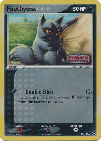 Poochyena (58/108) (Stamped) [EX: Power Keepers] | Rock City Comics