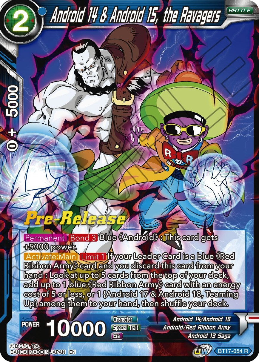 Android 14 & Android 15, the Ravagers (BT17-054) [Ultimate Squad Prerelease Promos] | Rock City Comics