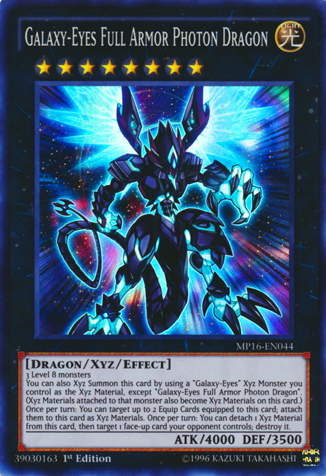 Galaxy-Eyes Full Armor Photon Dragon [MP16-EN044] Super Rare | Rock City Comics