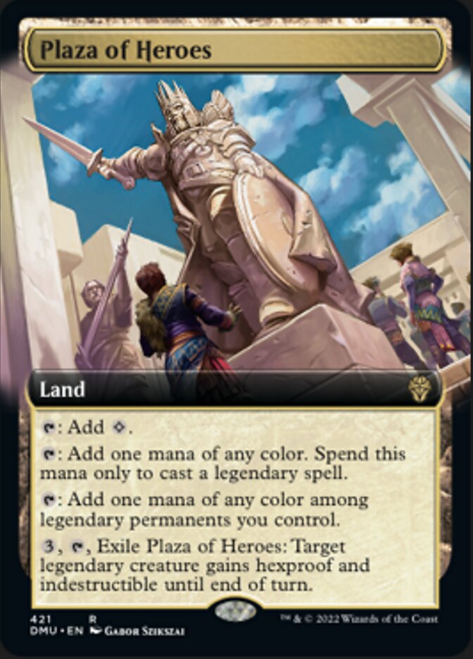 Plaza of Heroes (Extended Art) [Dominaria United] | Rock City Comics
