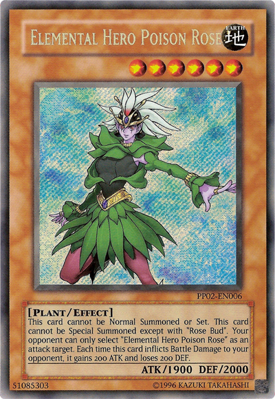 Elemental Hero Poison Rose [PP02-EN006] Secret Rare | Rock City Comics