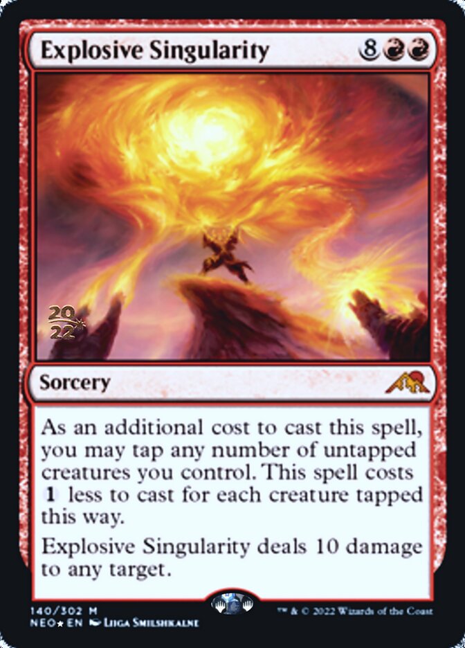 Explosive Singularity [Kamigawa: Neon Dynasty Prerelease Promos] | Rock City Comics