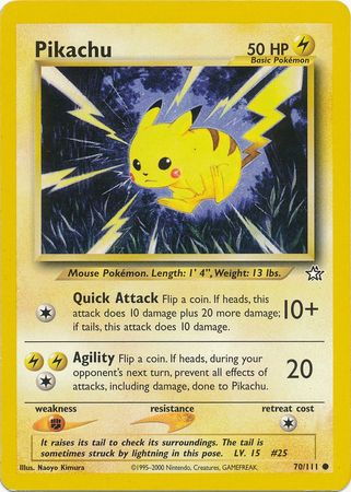 Pikachu (70/111) [Neo Genesis Unlimited] | Rock City Comics