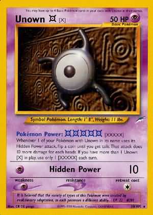 Unown [X] (30/105) [Neo Destiny Unlimited] | Rock City Comics