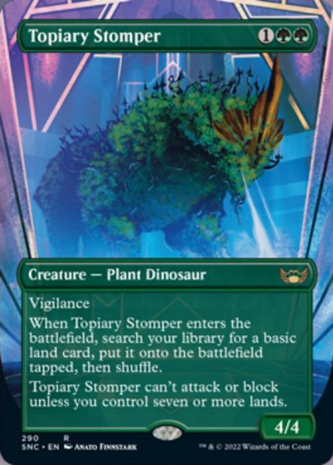 Topiary Stomper (Borderless Alternate Art) [Streets of New Capenna] | Rock City Comics