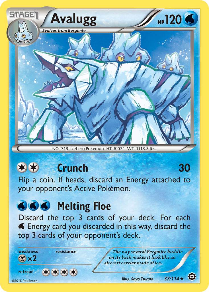 Avalugg (37/114) [XY: Steam Siege] | Rock City Comics