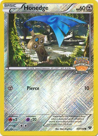 Honedge (83/146) (Regional Championship Promo) [XY: Base Set] | Rock City Comics