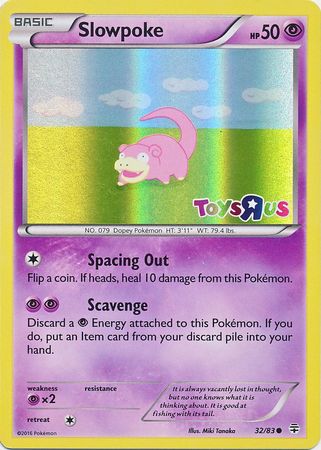 Slowpoke (32/83) (Toys R Us Promo) [XY: Generations] | Rock City Comics