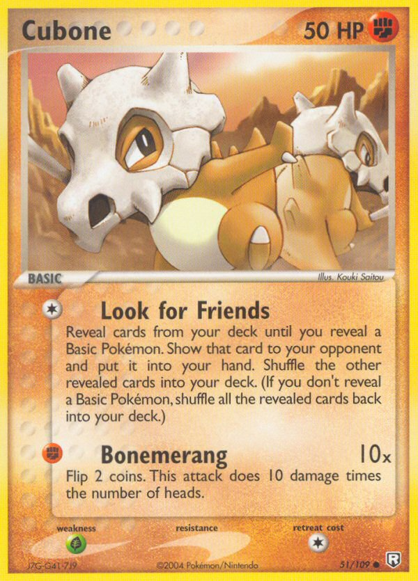 Cubone (51/109) [EX: Team Rocket Returns] | Rock City Comics