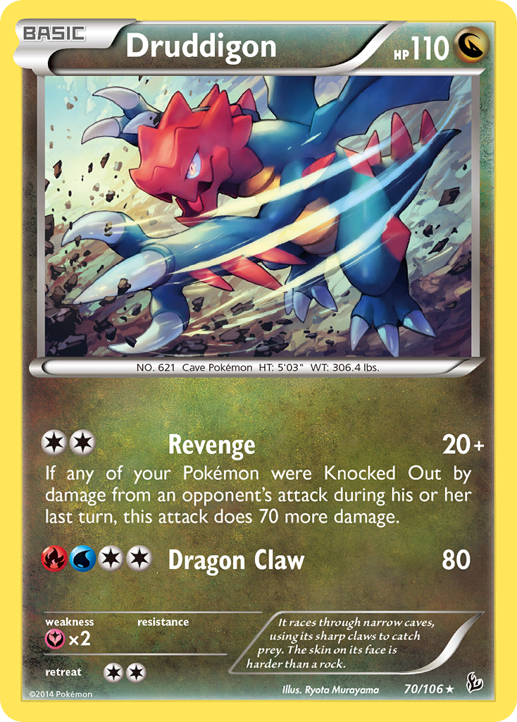 Druddigon (70/106) [XY: Flashfire] | Rock City Comics