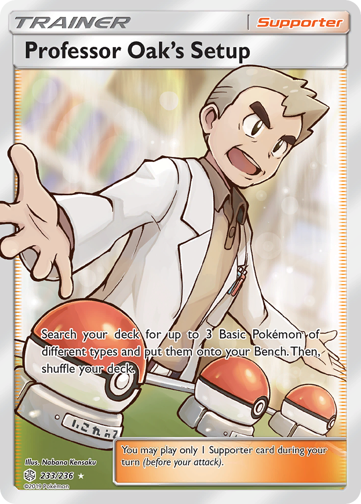 Professor Oak's Setup (233/236) [Sun & Moon: Cosmic Eclipse] | Rock City Comics