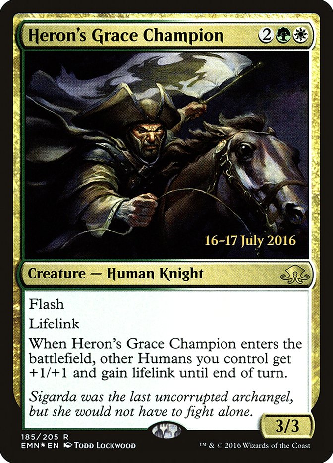 Heron's Grace Champion  [Eldritch Moon Prerelease Promos] | Rock City Comics