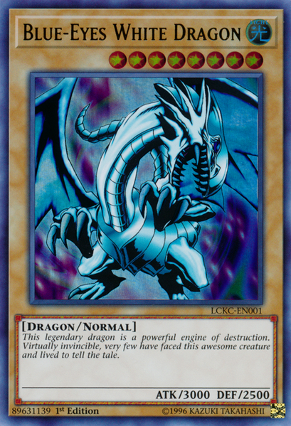 Blue-Eyes White Dragon (Version 1) [LCKC-EN001] Ultra Rare | Rock City Comics