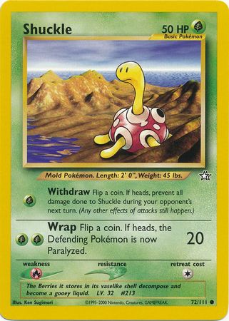 Shuckle (72/111) [Neo Genesis Unlimited] | Rock City Comics