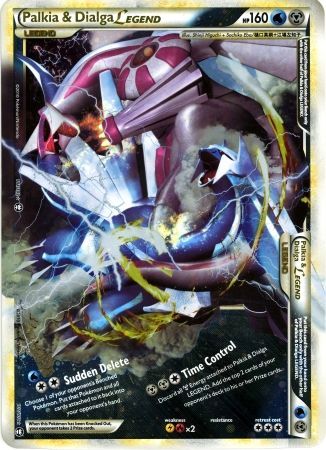 Palkia & Dialga LEGEND (101/102) (Jumbo Card) [HeartGold & SoulSilver: Triumphant] | Rock City Comics
