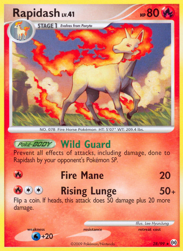 Rapidash (28/99) [Platinum: Arceus] | Rock City Comics