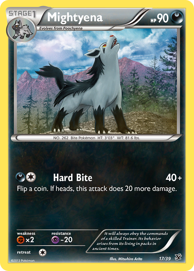 Mightyena (17/39) [XY: Kalos Starter Set] | Rock City Comics