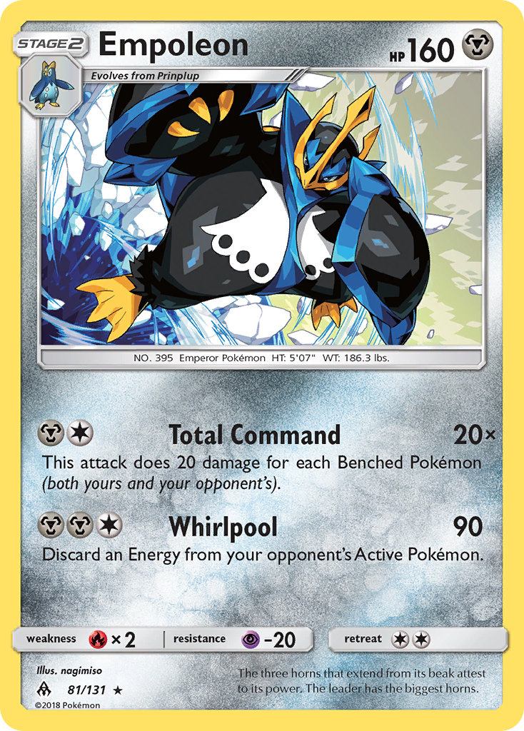 Empoleon (81/131) [Sun & Moon: Forbidden Light] | Rock City Comics