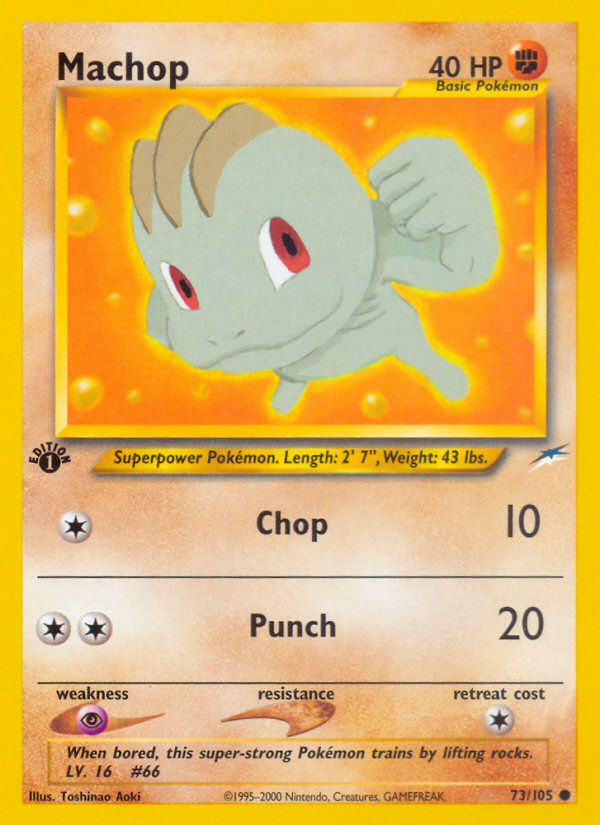 Machop (73/105) [Neo Destiny 1st Edition] | Rock City Comics