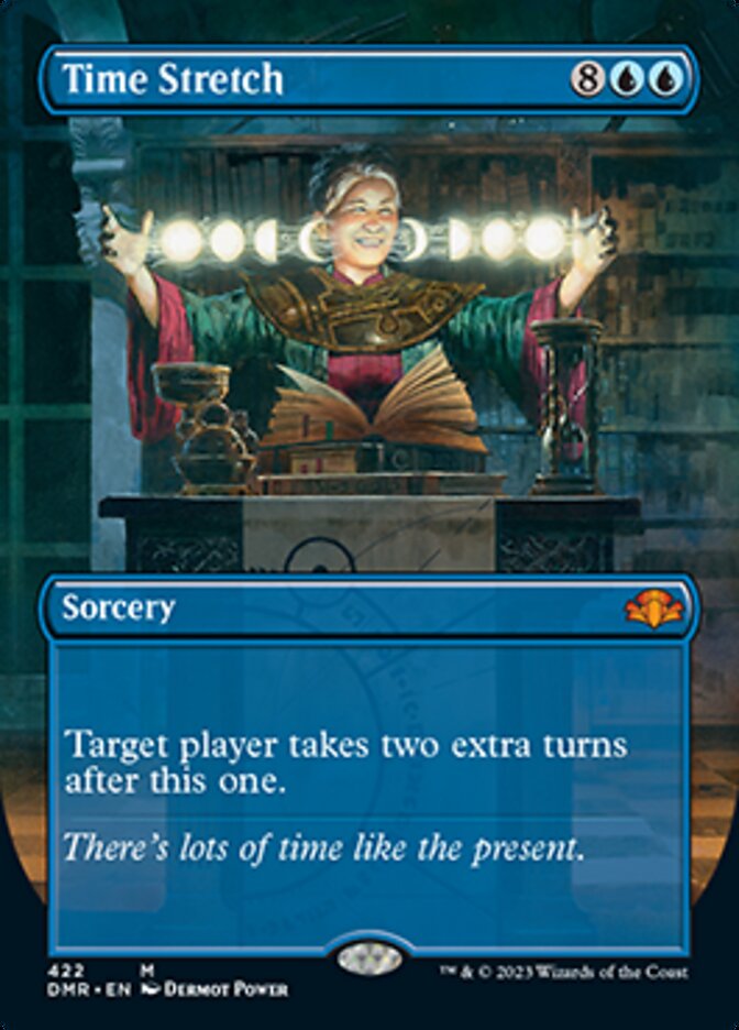 Time Stretch (Borderless Alternate Art) [Dominaria Remastered] | Rock City Comics