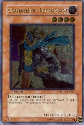 Gravekeeper's Commandant [FOTB-EN015] Ultimate Rare | Rock City Comics