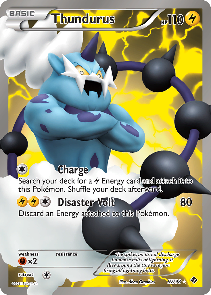 Thundurus (97/98) [Black & White: Emerging Powers] | Rock City Comics