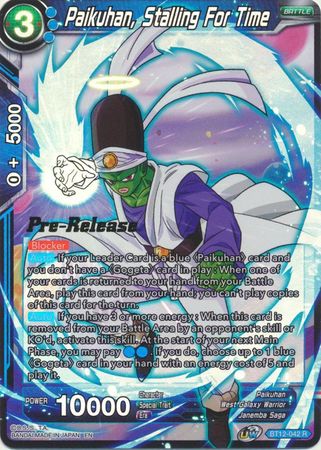 Paikuhan, Supporting His Comrades (BT12-044) [Vicious Rejuvenation Prerelease Promos] | Rock City Comics