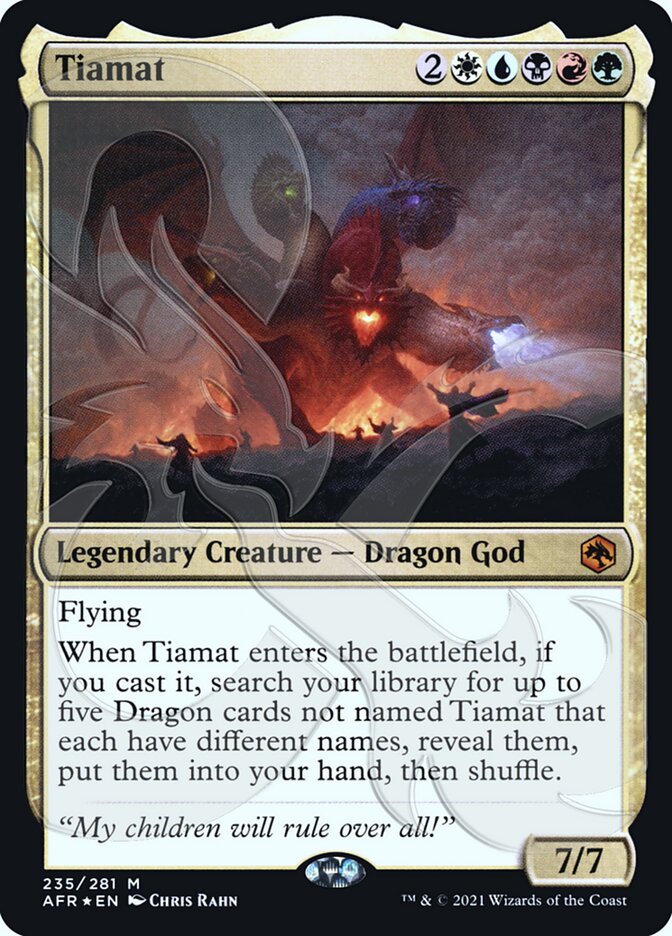 Tiamat (Ampersand Promo) [Dungeons & Dragons: Adventures in the Forgotten Realms Promos] | Rock City Comics