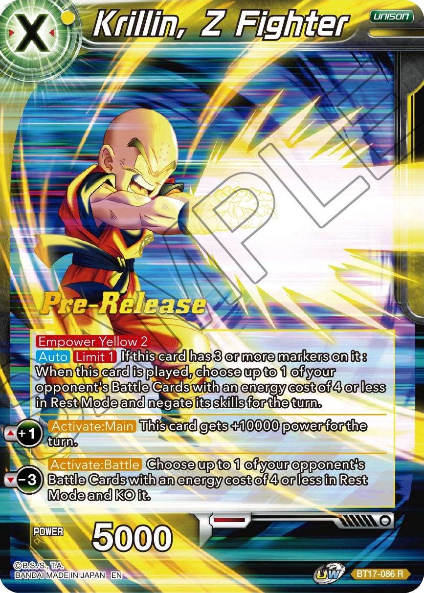 Krillin, Z Fighter (BT17-086) [Ultimate Squad Prerelease Promos] | Rock City Comics