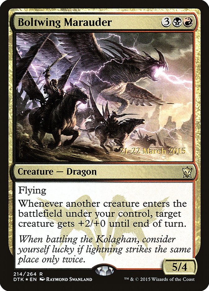 Boltwing Marauder  [Dragons of Tarkir Prerelease Promos] | Rock City Comics