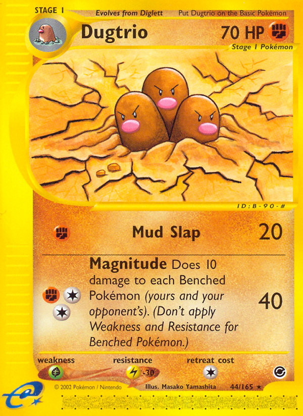 Dugtrio (44/165) [Expedition: Base Set] | Rock City Comics