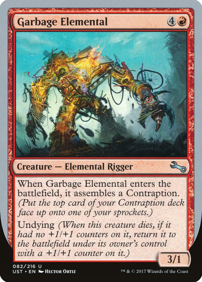 Garbage Elemental (3/1 Creature) [Unstable] | Rock City Comics