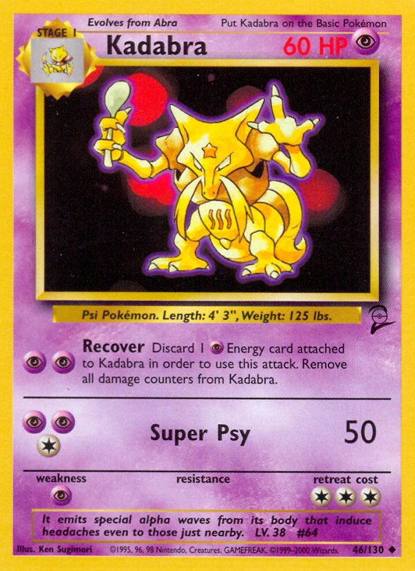 Kadabra (46/130) [Base Set 2] | Rock City Comics