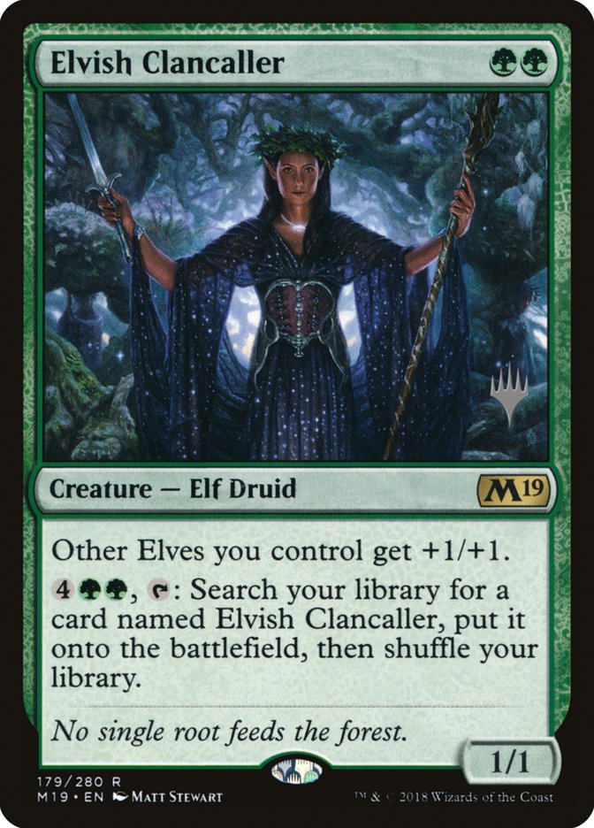 Elvish Clancaller (Promo Pack) [Core Set 2019 Promos] | Rock City Comics