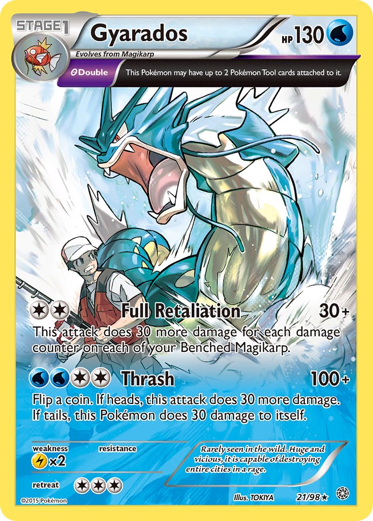 Gyarados (21/98) (Cosmos Holo) (Theme Deck Exclusive) [XY: Ancient Origins] | Rock City Comics