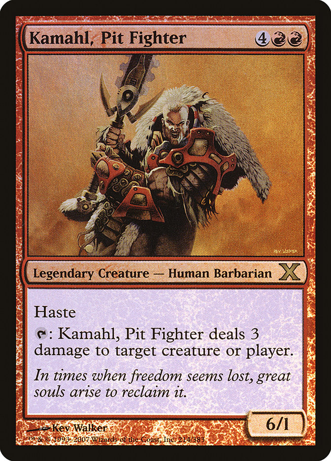 Kamahl, Pit Fighter (Premium Foil) [Tenth Edition] | Rock City Comics